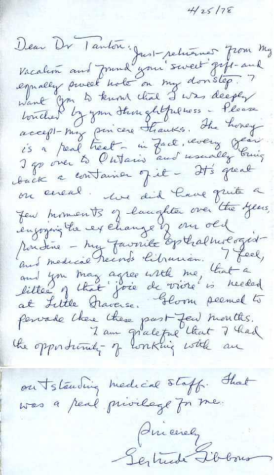 Nice letters about Doctor John Tanton